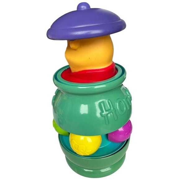 VINTAGE Mattel Disney Winnie The Pooh Spinning Honey Pot Pop-Up Baby Toy - Picture 6 of 11
